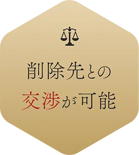 削除先との交渉が可能