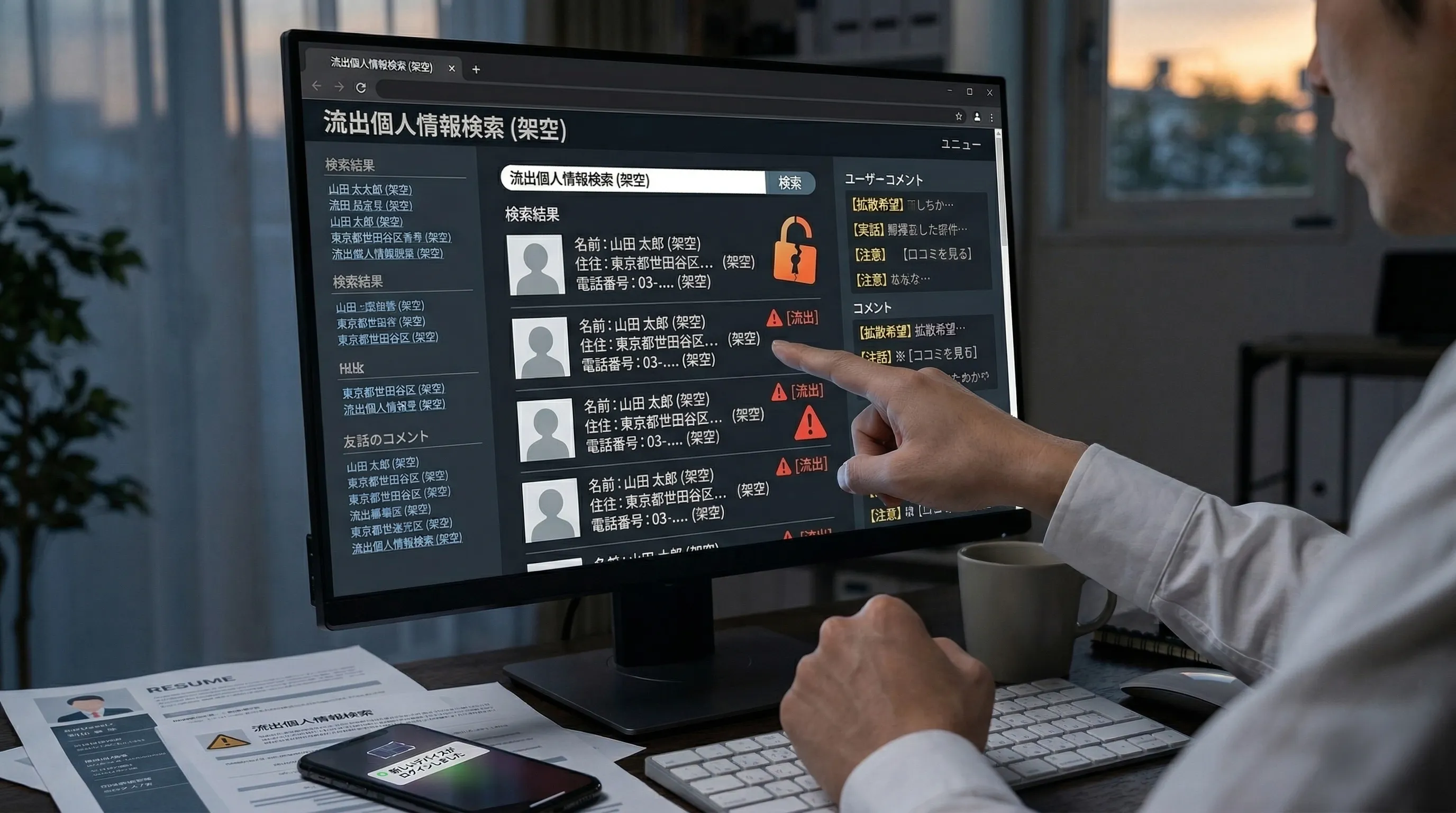 プライバシー侵害イメージ