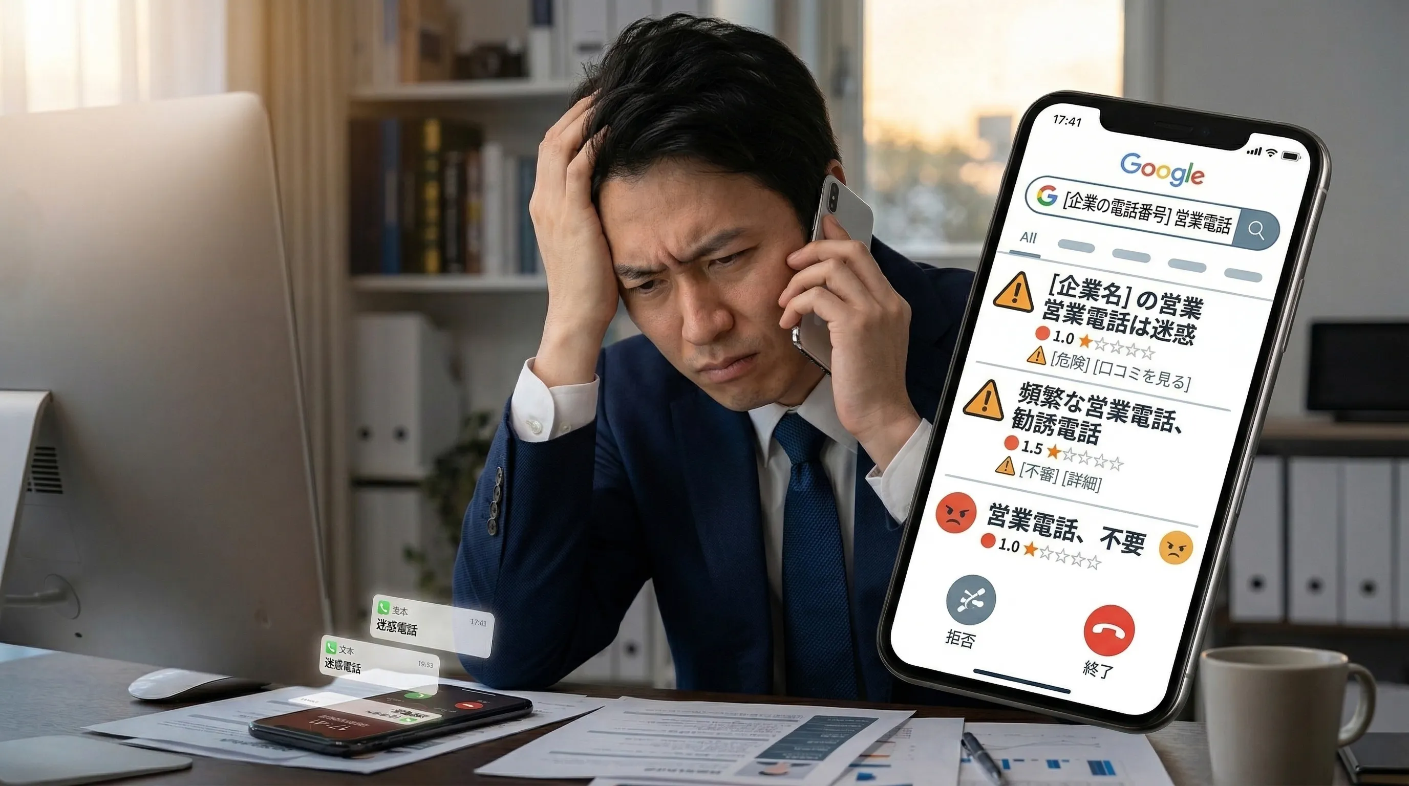 営業電話の増加イメージ