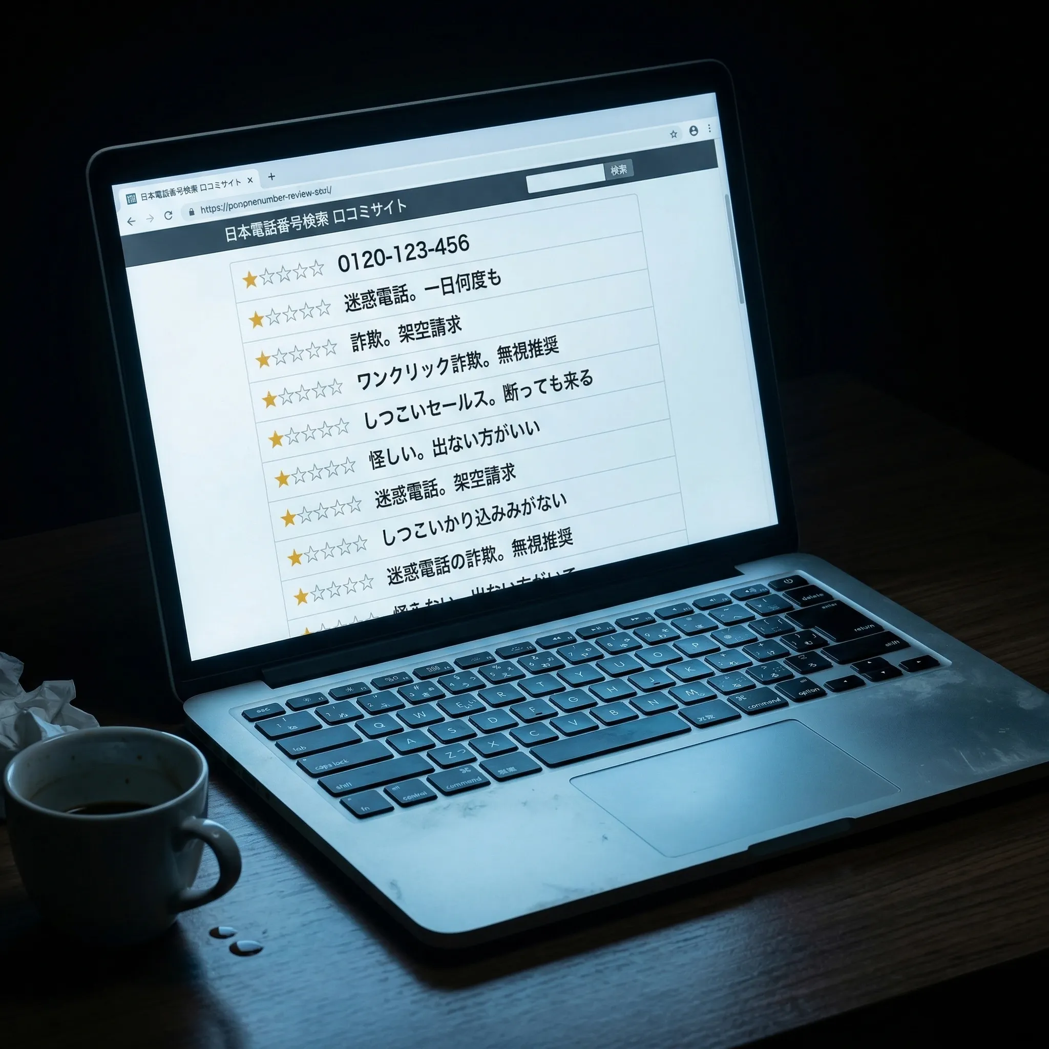 ネガティブなコメントが蓄積される